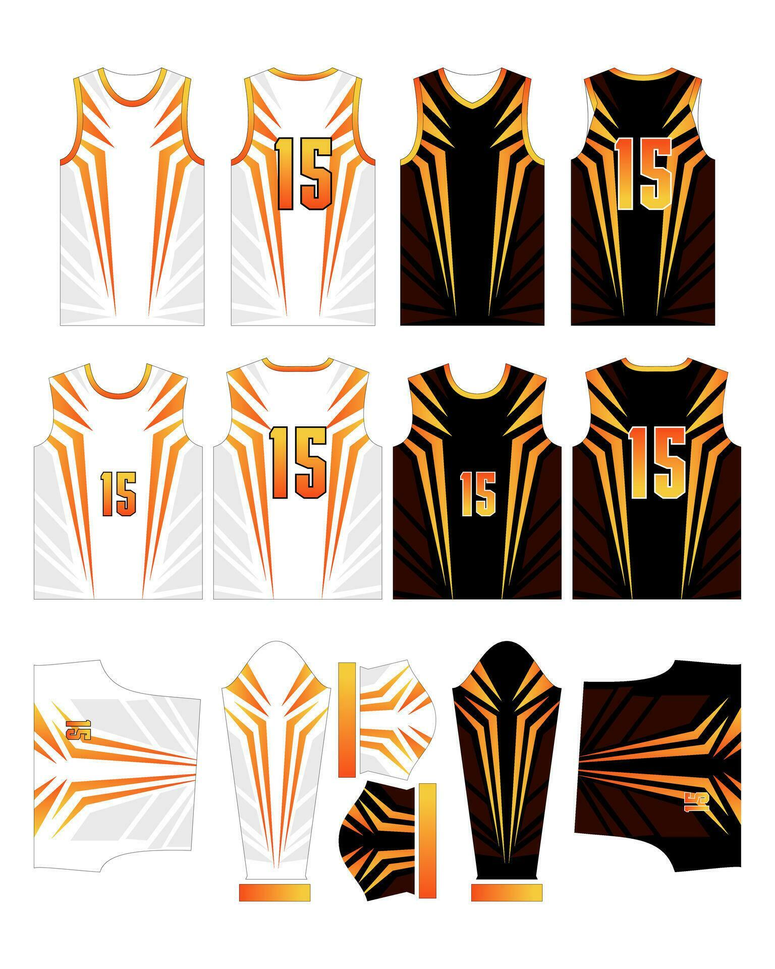 Sharp red Jersey Design Sportswear Pattern Template 27738077 Vector Art