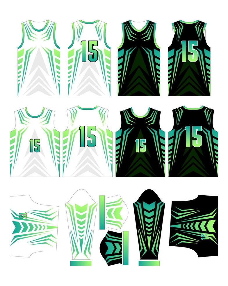 agudo verde jersey diseño ropa de deporte modelo modelo vector