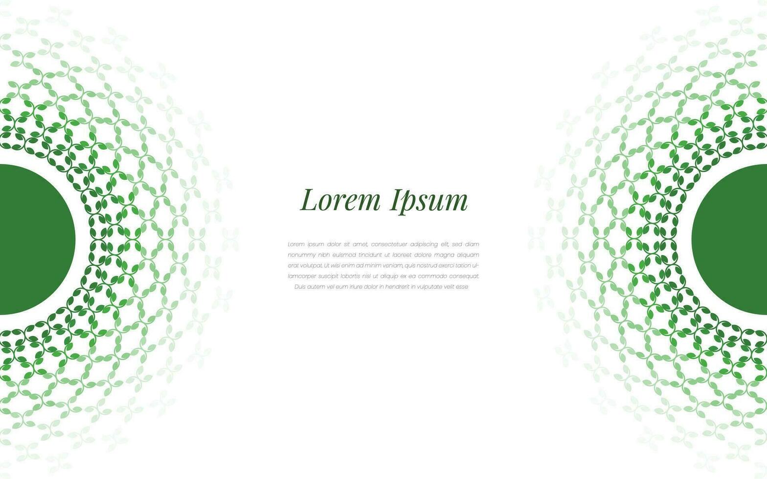 Green leaf pattern. Vector leaf with free space for text. Green leaf pattern conceptual vector illustration. Environment, and nature concept mandala design.