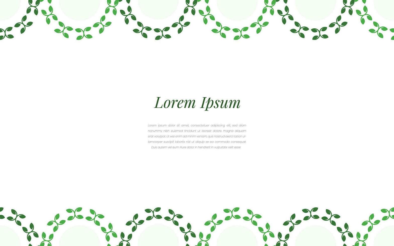 Green leaf pattern. Vector leaf with free space for text. Green leaf pattern conceptual vector illustration. Environment, and nature concept mandala design.