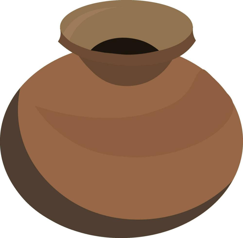 Clay Pot Asian Mud Item vector