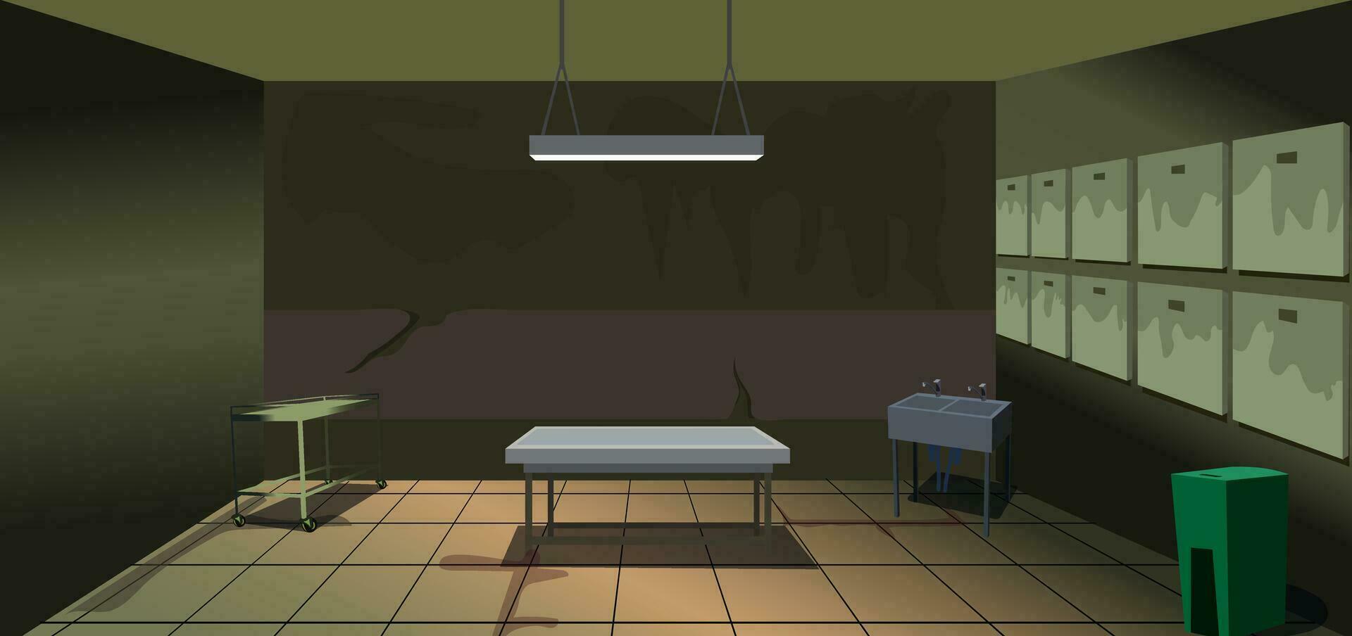 Morgue Indoor Profile vector