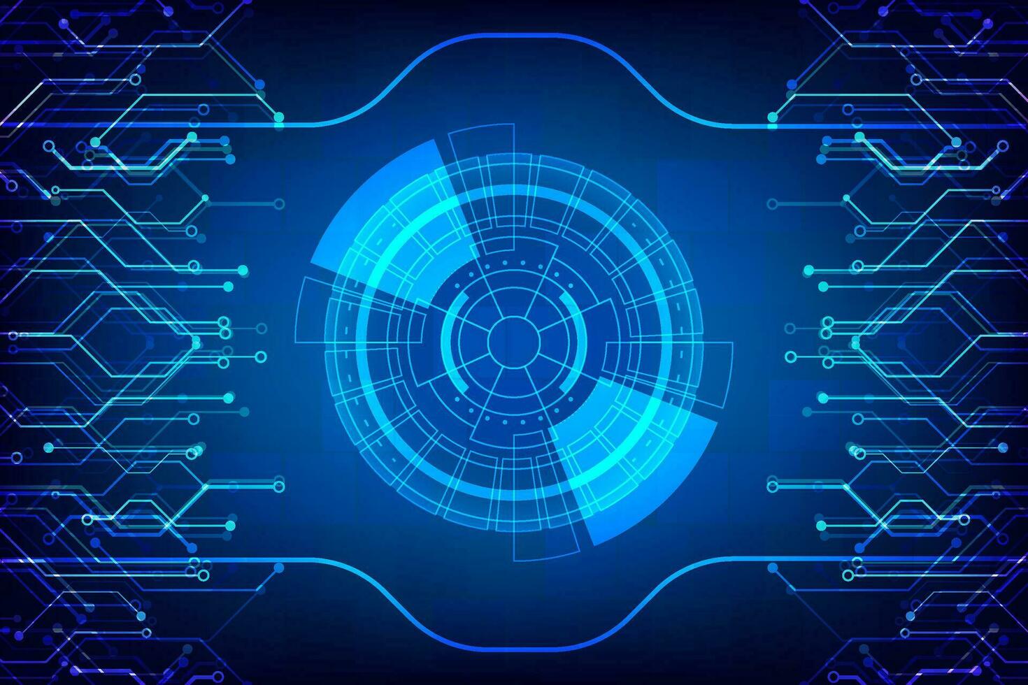 Digital Hitech Vector and Illustration Abstract Background