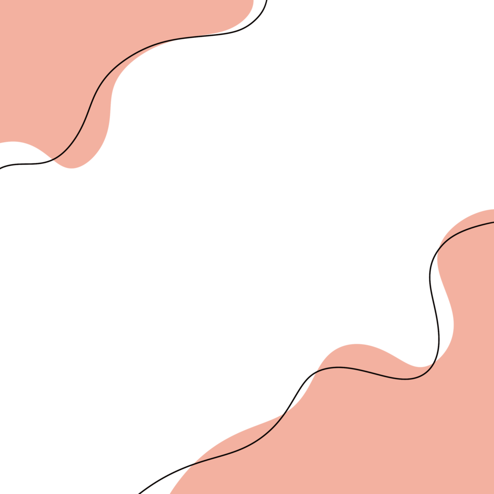 Abstract blob border frame png