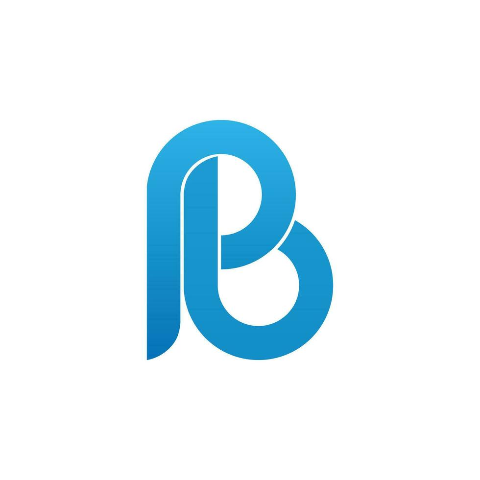 Creative latter B logo, blue, simple, clean, initial logo, b vector