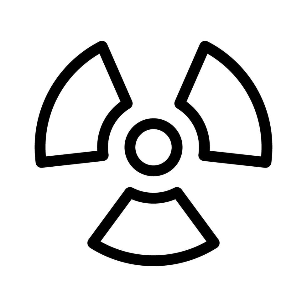 Simple radioactive hazard symbol. Nuclear icon. Vector. vector