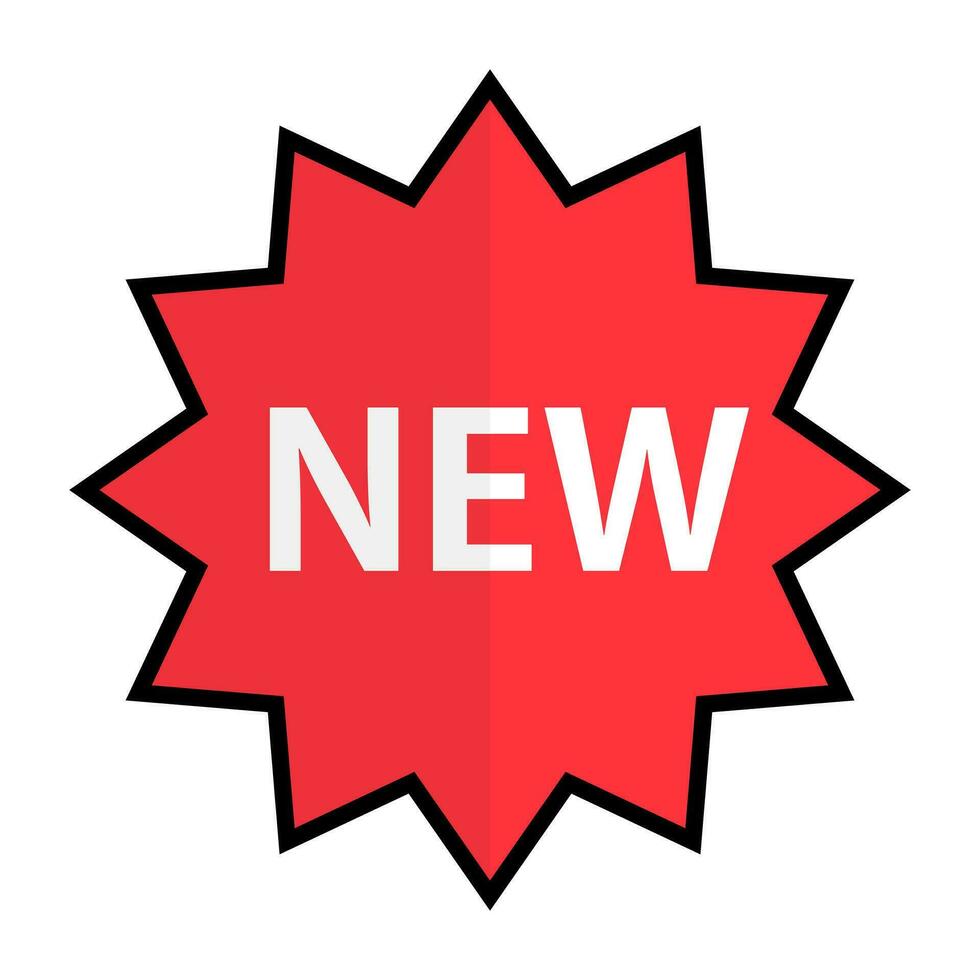 NEW emphasis icon. New product pop icon. Vector. vector