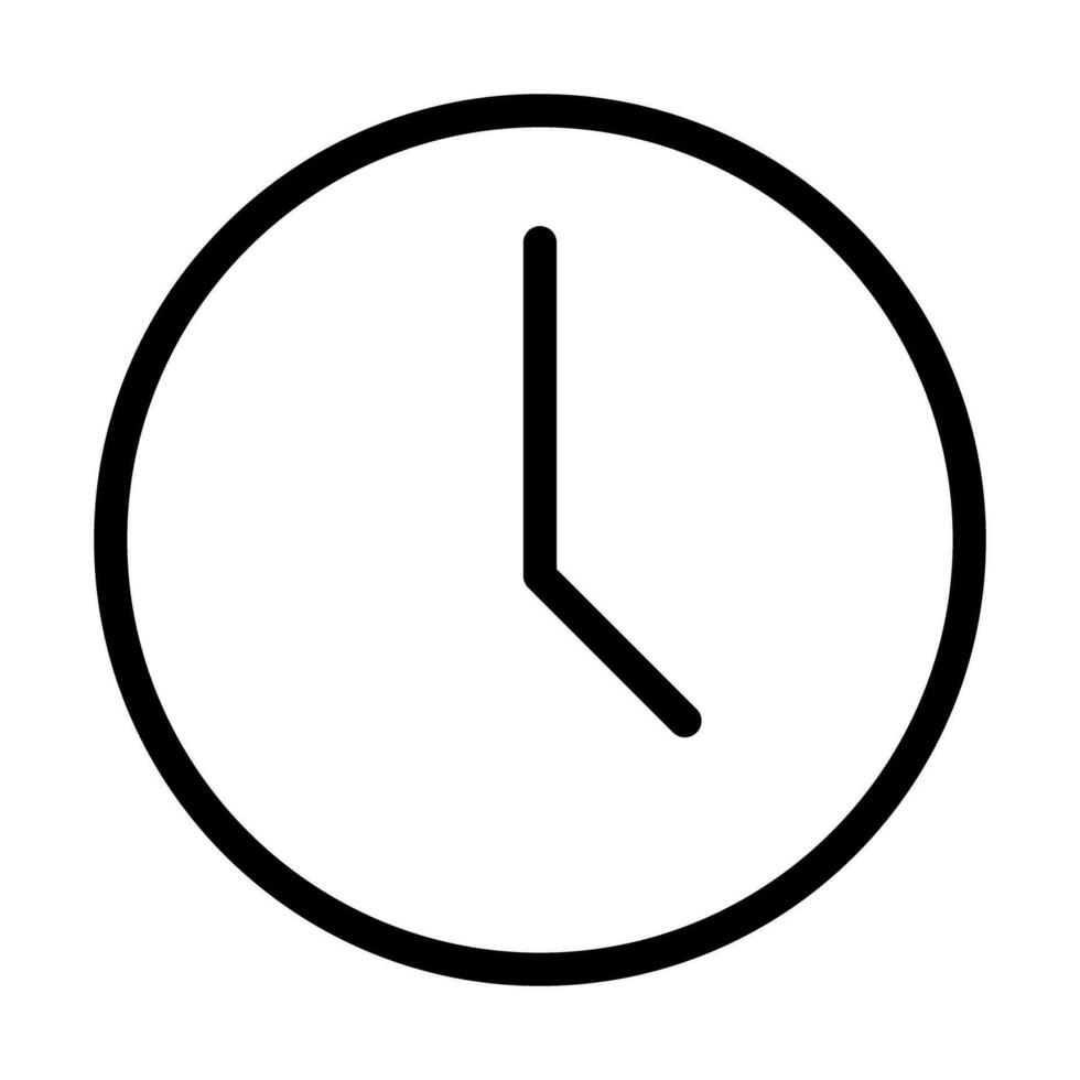 Simple clock icon. Time symbol. Timer. Vector. vector