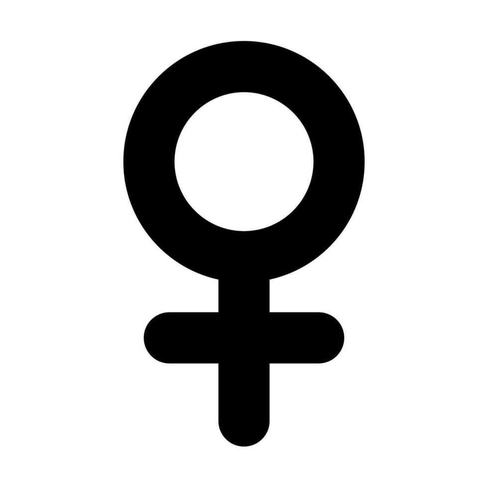 Female mark silhouette icon. Woman mark. Vector. vector