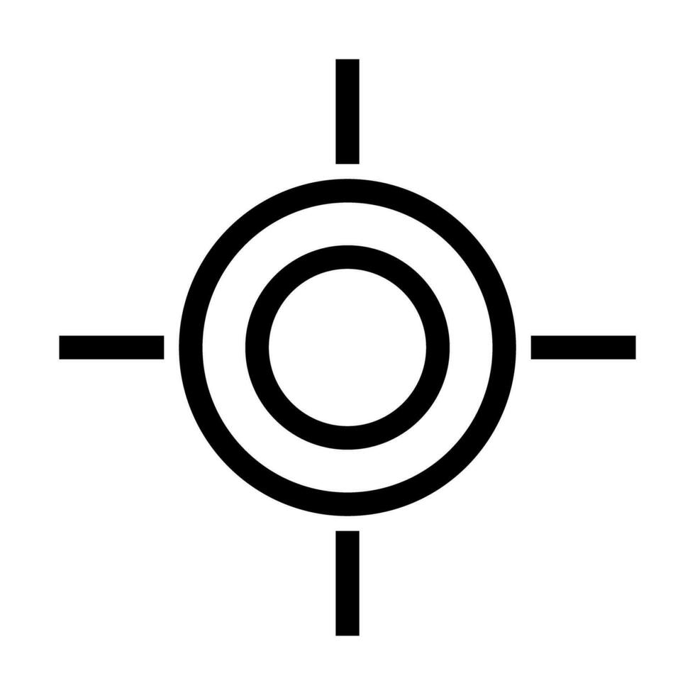 Sight and reticle icon. Target. Vector. vector