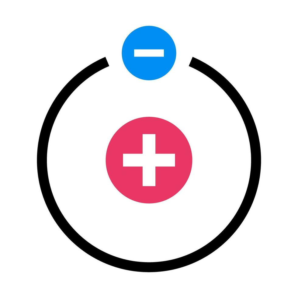 Proton and electron icon. Vector. vector