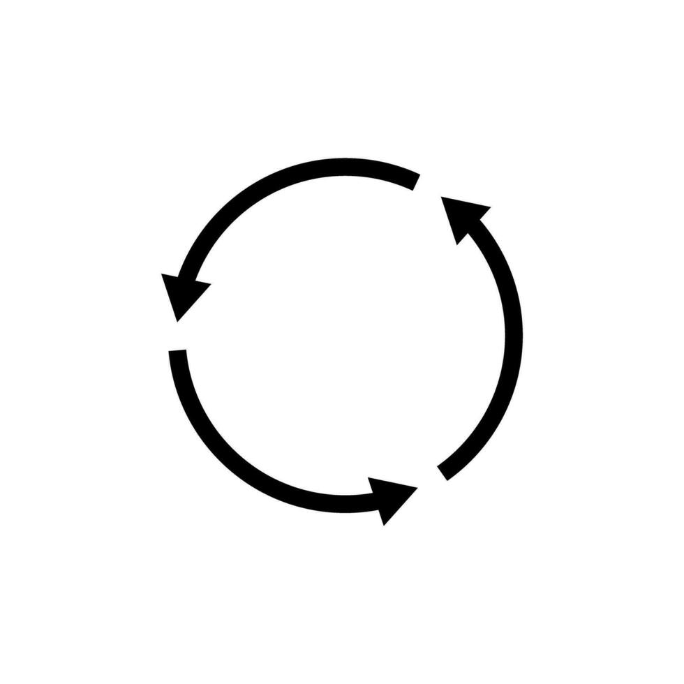 Rotating arrows. Interlocking or synchronization. Vector. vector