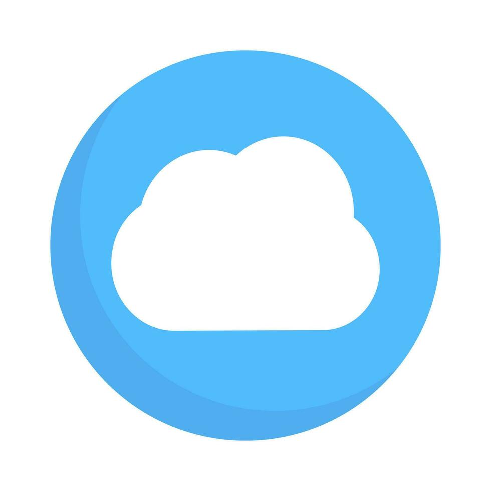 Sky and cloud icon. Cloudy weather. Vector. vector