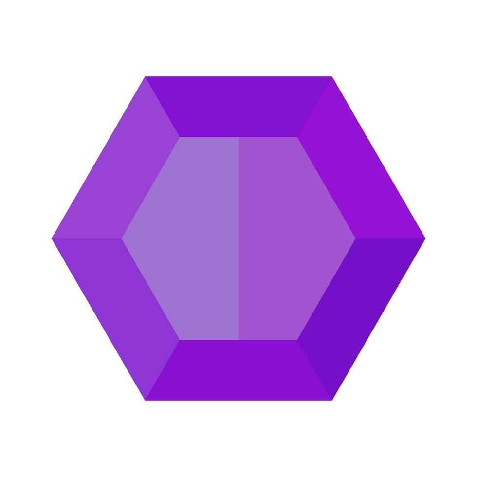 Amethyst icon. Purple gem icon. Gemstone. Vector. 27739278 Vector Art