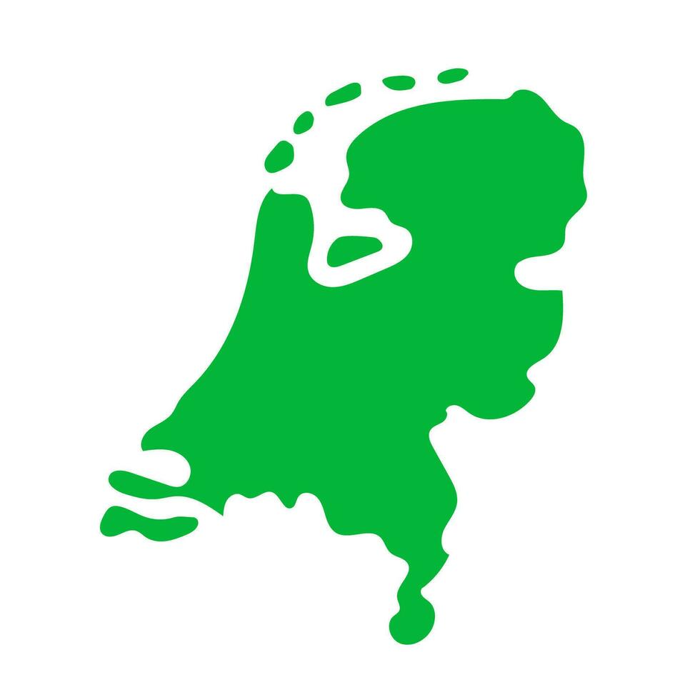 Dutch map. Netherlands land area. Vector. vector