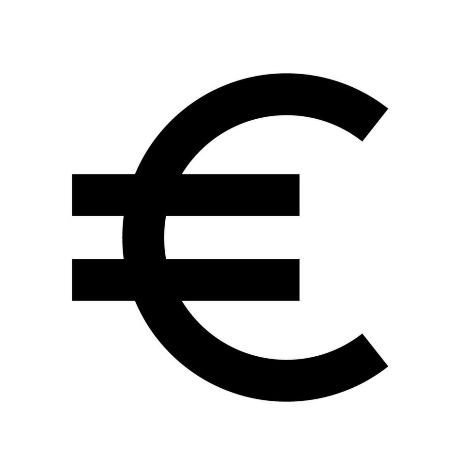 Euro symbol. Euro currency. Vector. vector