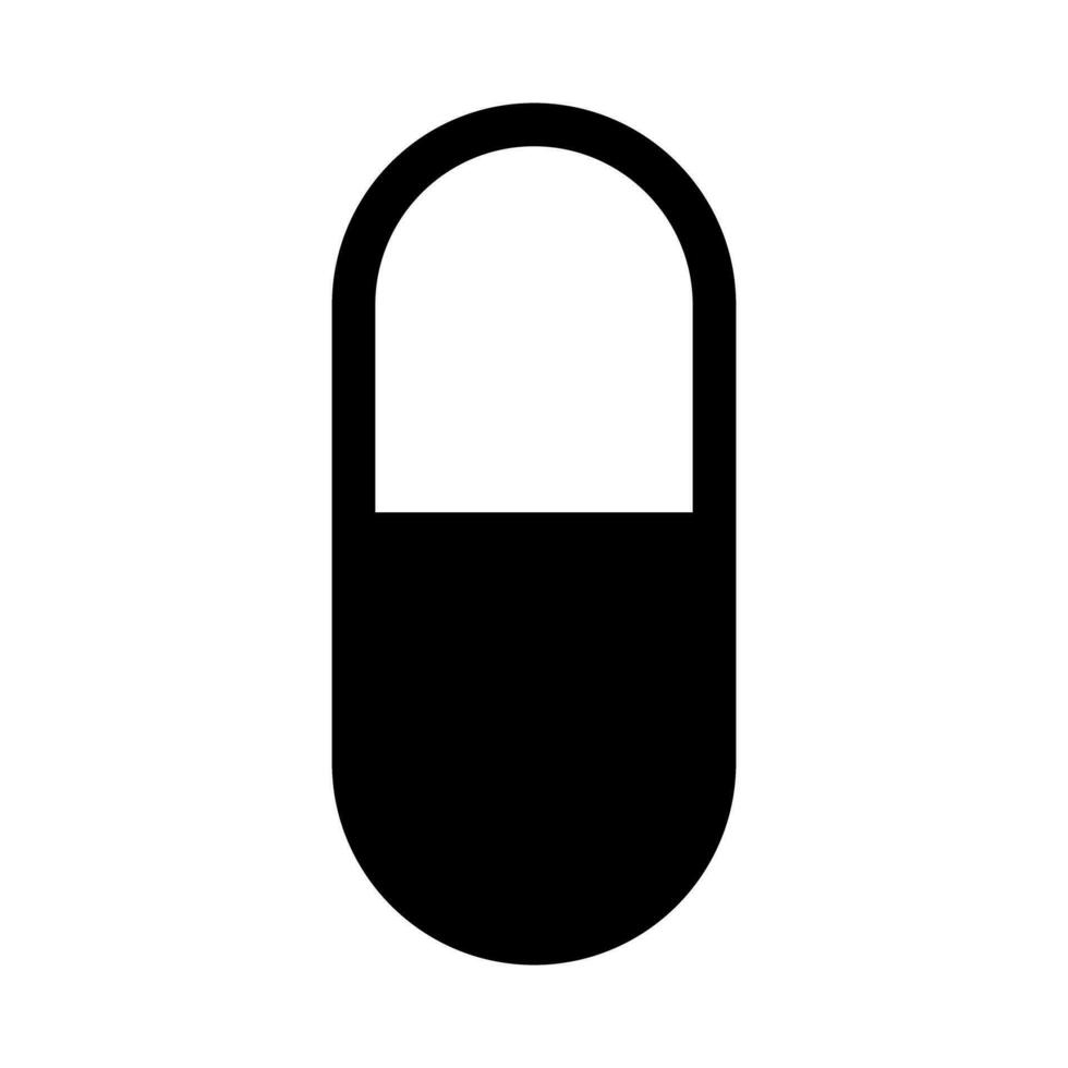 Simple capsule drug icon. Vector. vector