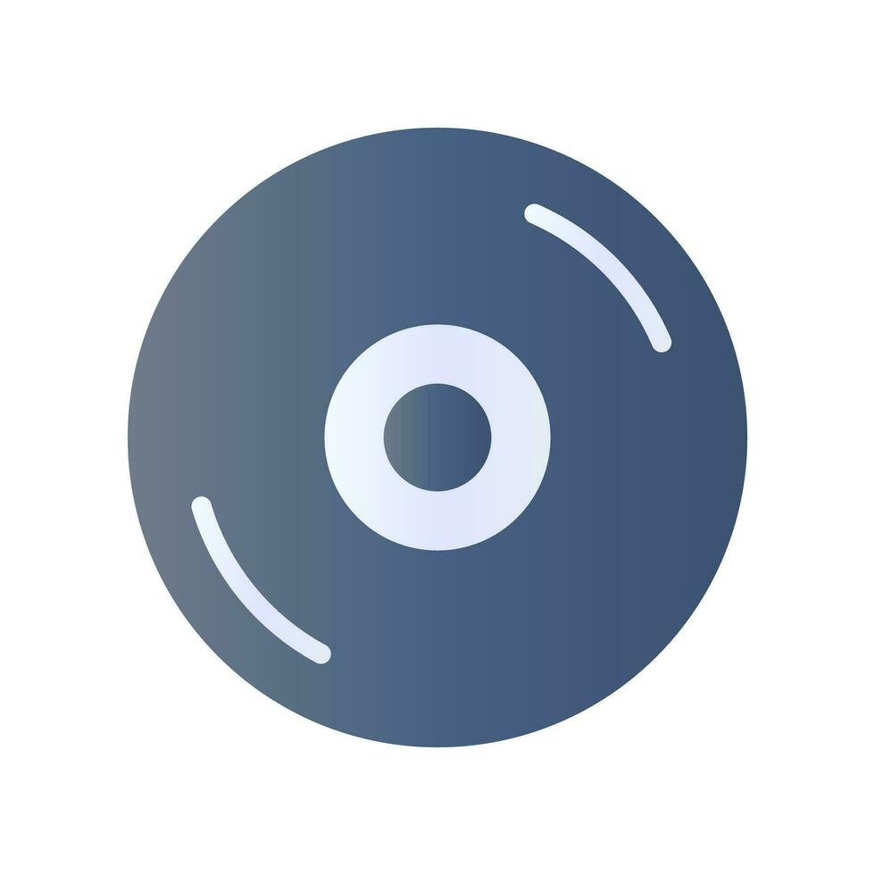 Modern CD icon. Compact disc. Vector. vector