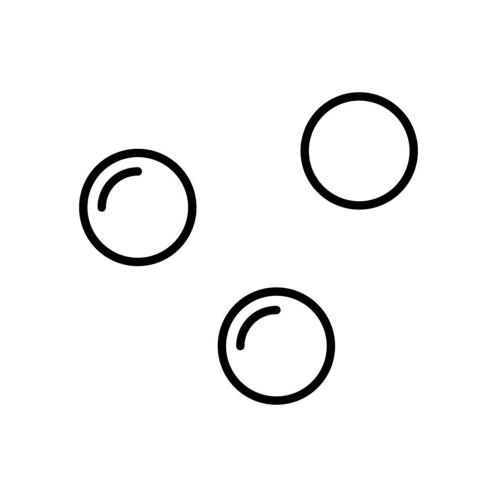 Icon of three bubbles. Vector. vector