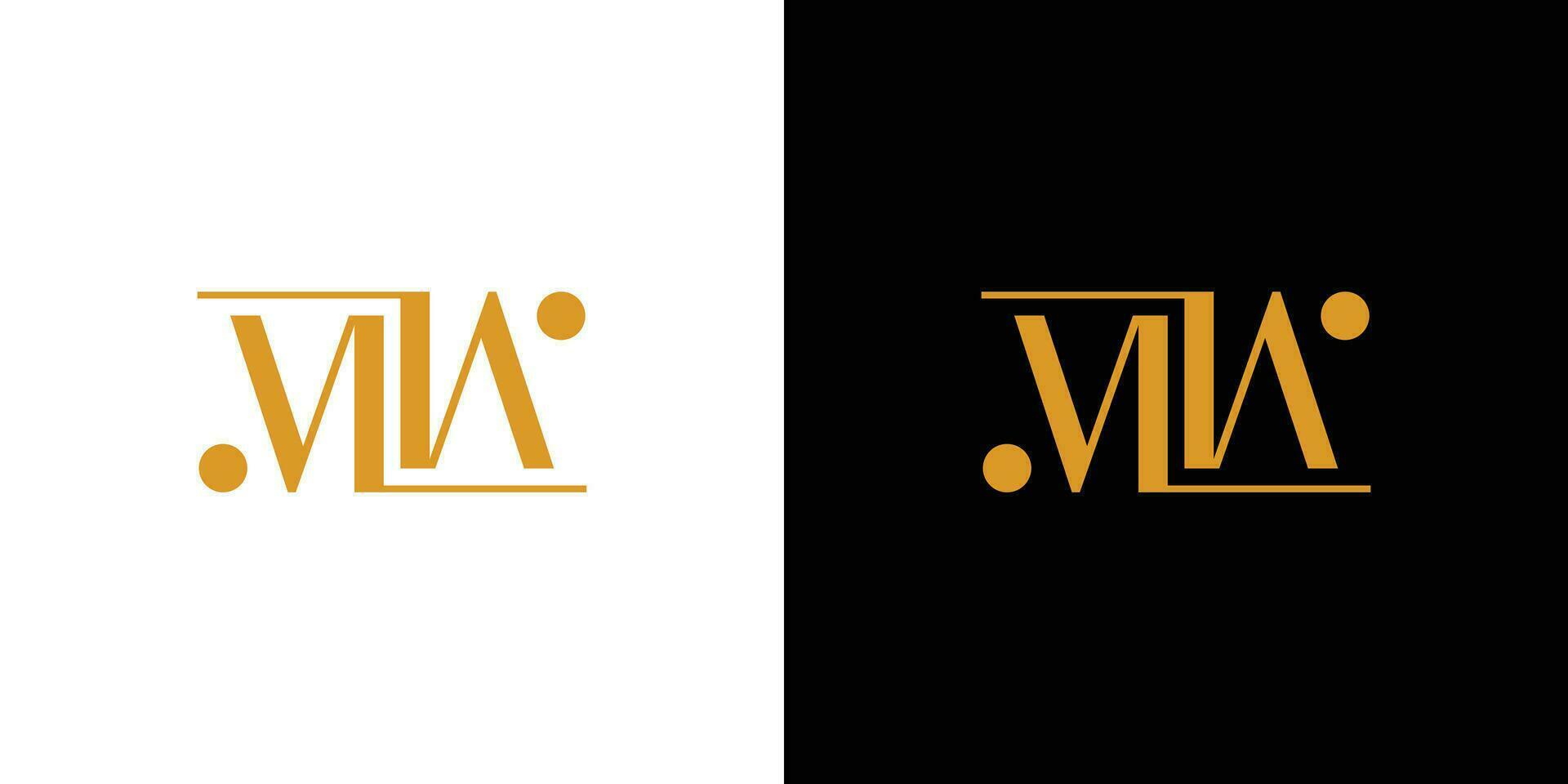 Luxury and unique MW logo design vector
