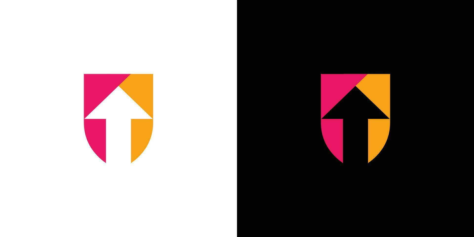 Unique and modern Up logo design 5 vector