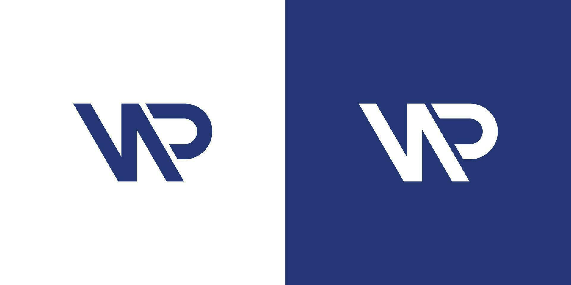 Modern and unique NP logo design vector