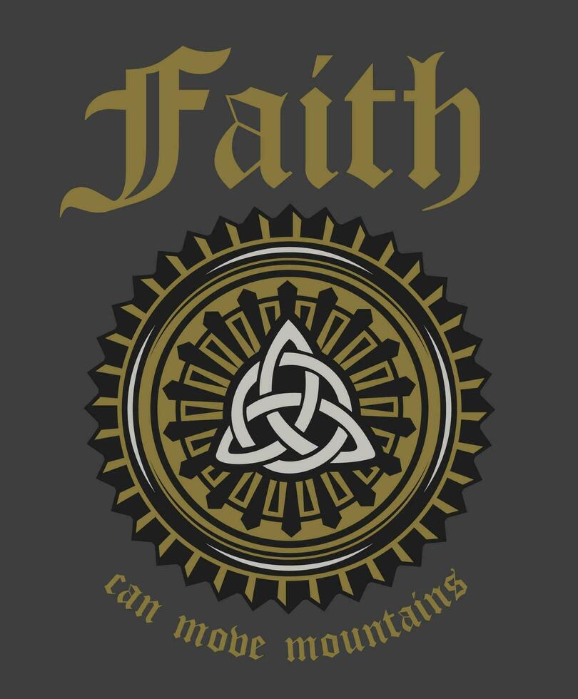 design Christianity for print vector