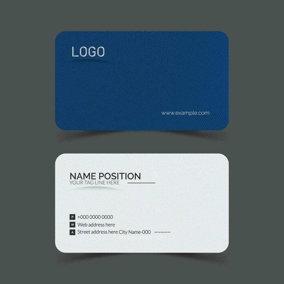 Modern creative business card templae and name card,horizontal simple clean and stylish business card template vector design with mockup and background