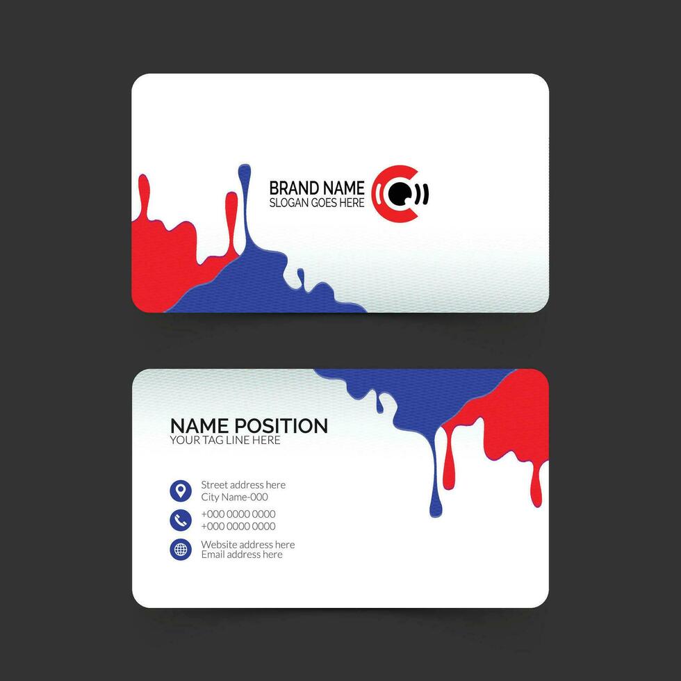 Amaging business card template design vector