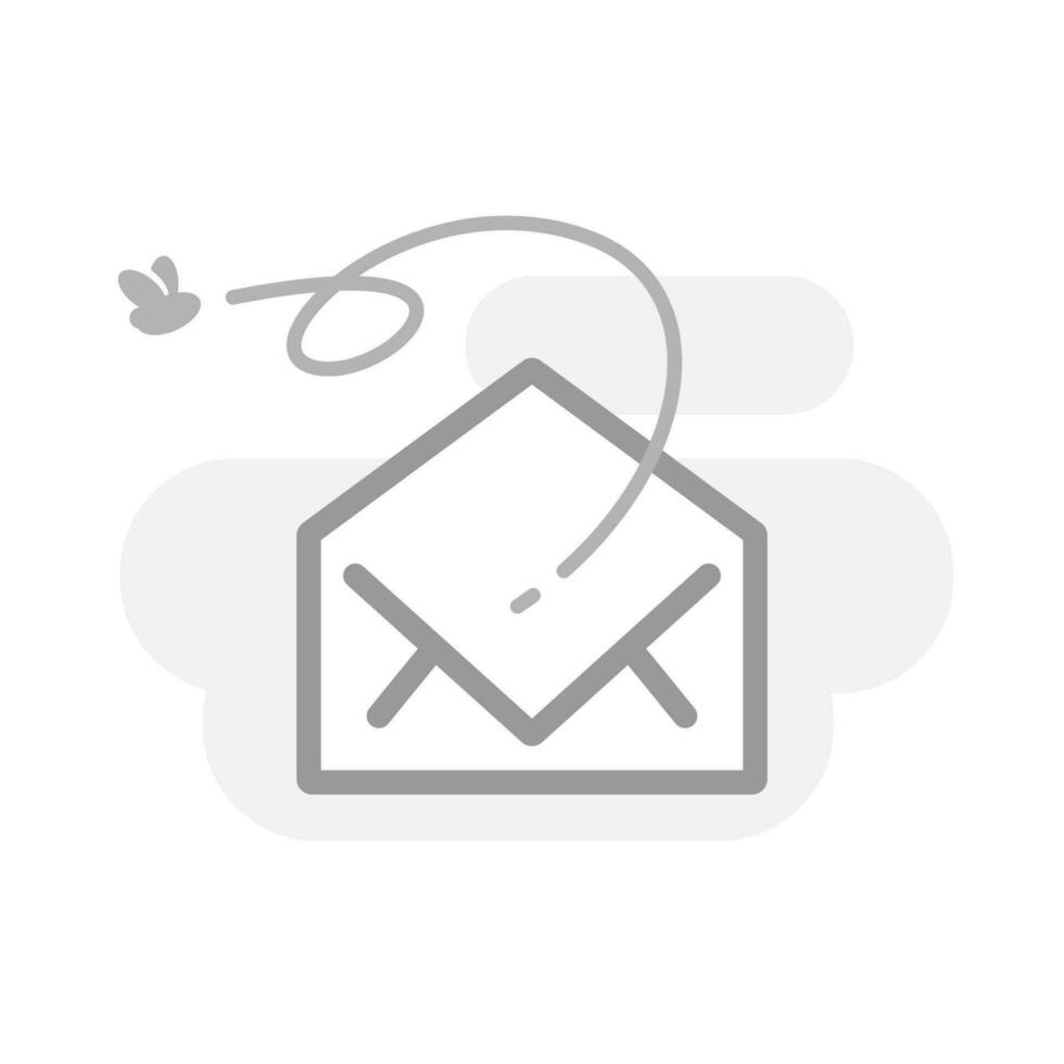 no e-mail message yet concept illustration line icon design editable vector eps10