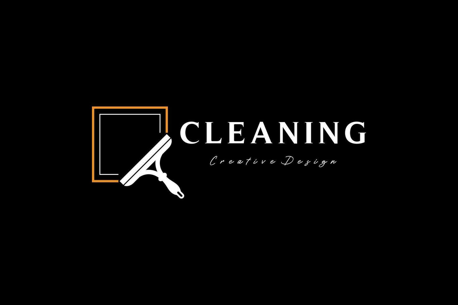 modern simple cleaning icon for cleaning service logo design vector