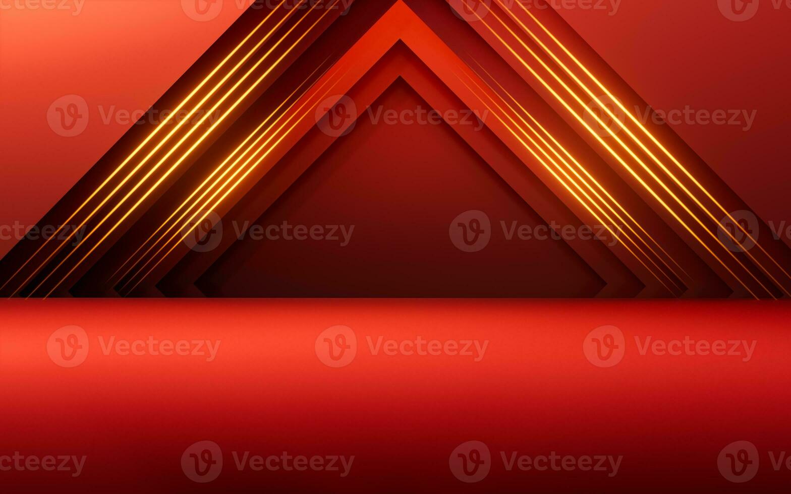 Red luxurious stage background, 3d rendering. photo