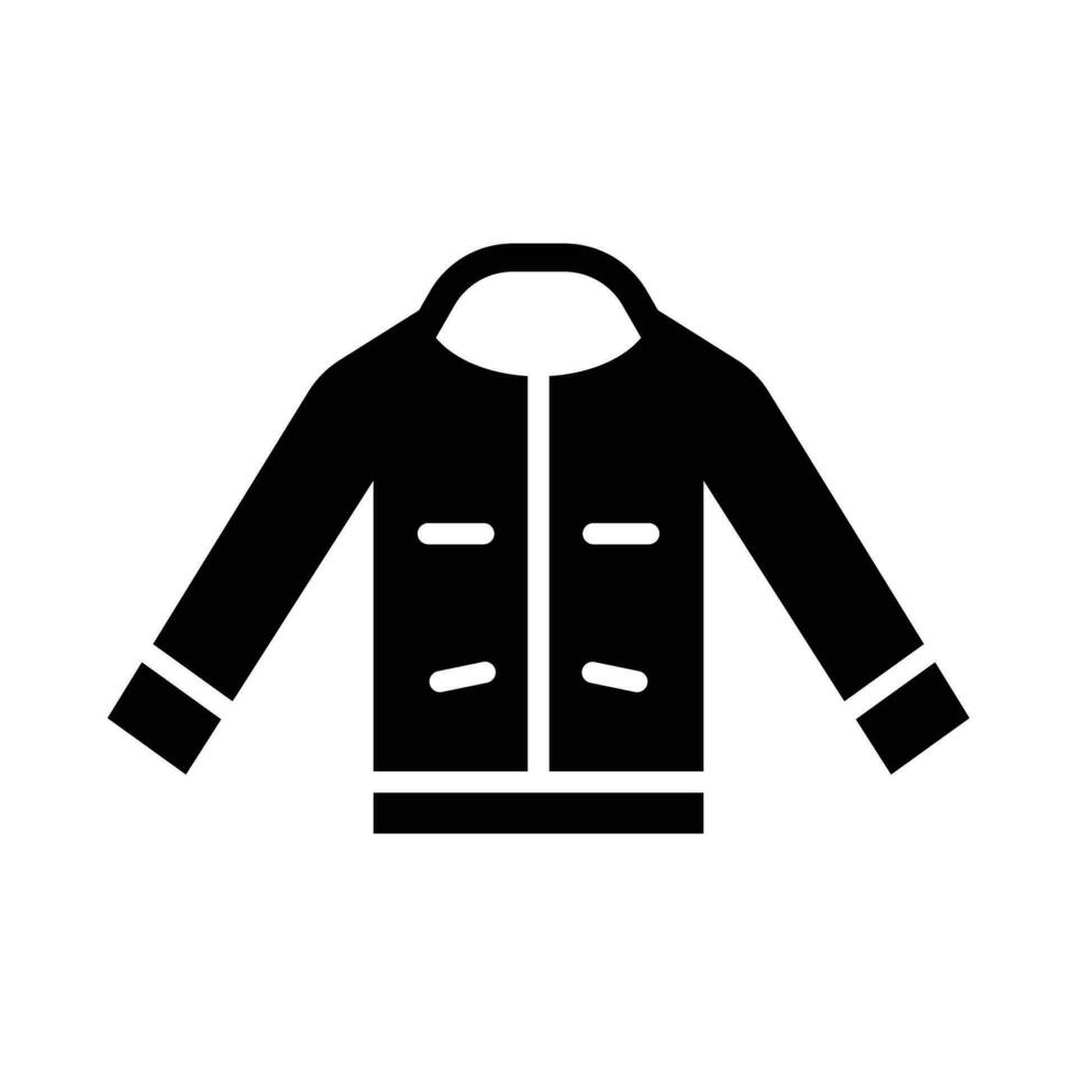 Driver Jacket Vector Glyph Icon For Personal And Commercial Use.