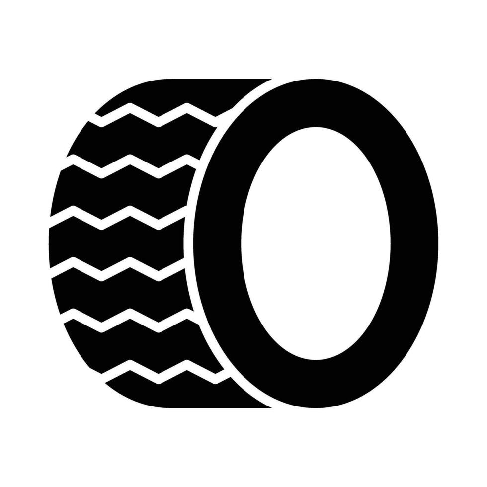 Tire Vector Glyph Icon For Personal And Commercial Use.