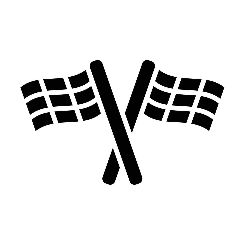 Pit Flag Vector Glyph Icon For Personal And Commercial Use.