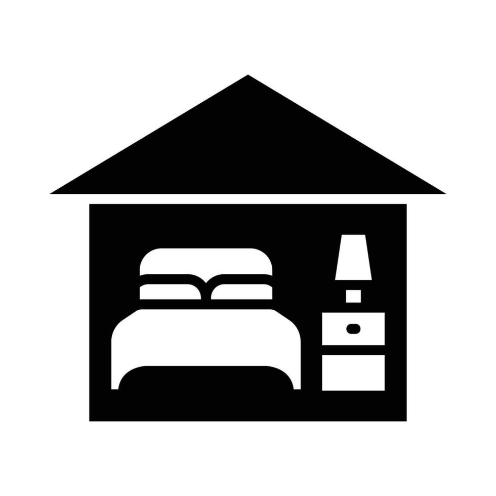 Room Vector Glyph Icon For Personal And Commercial Use.