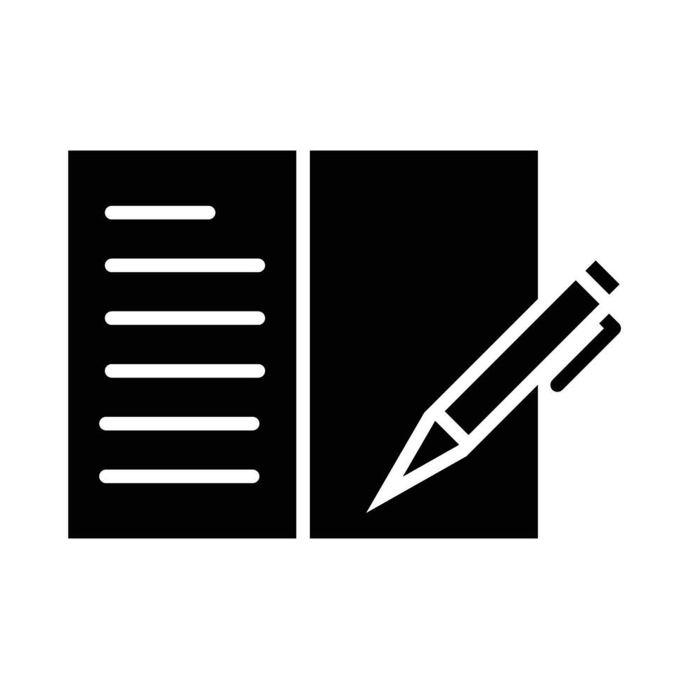 Diary Vector Glyph Icon For Personal And Commercial Use.