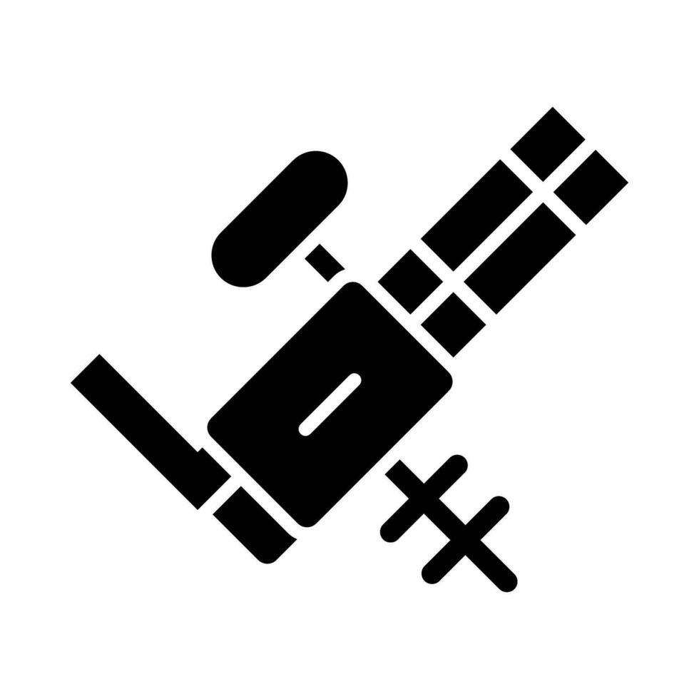 Machine Gun Vector Glyph Icon For Personal And Commercial Use.