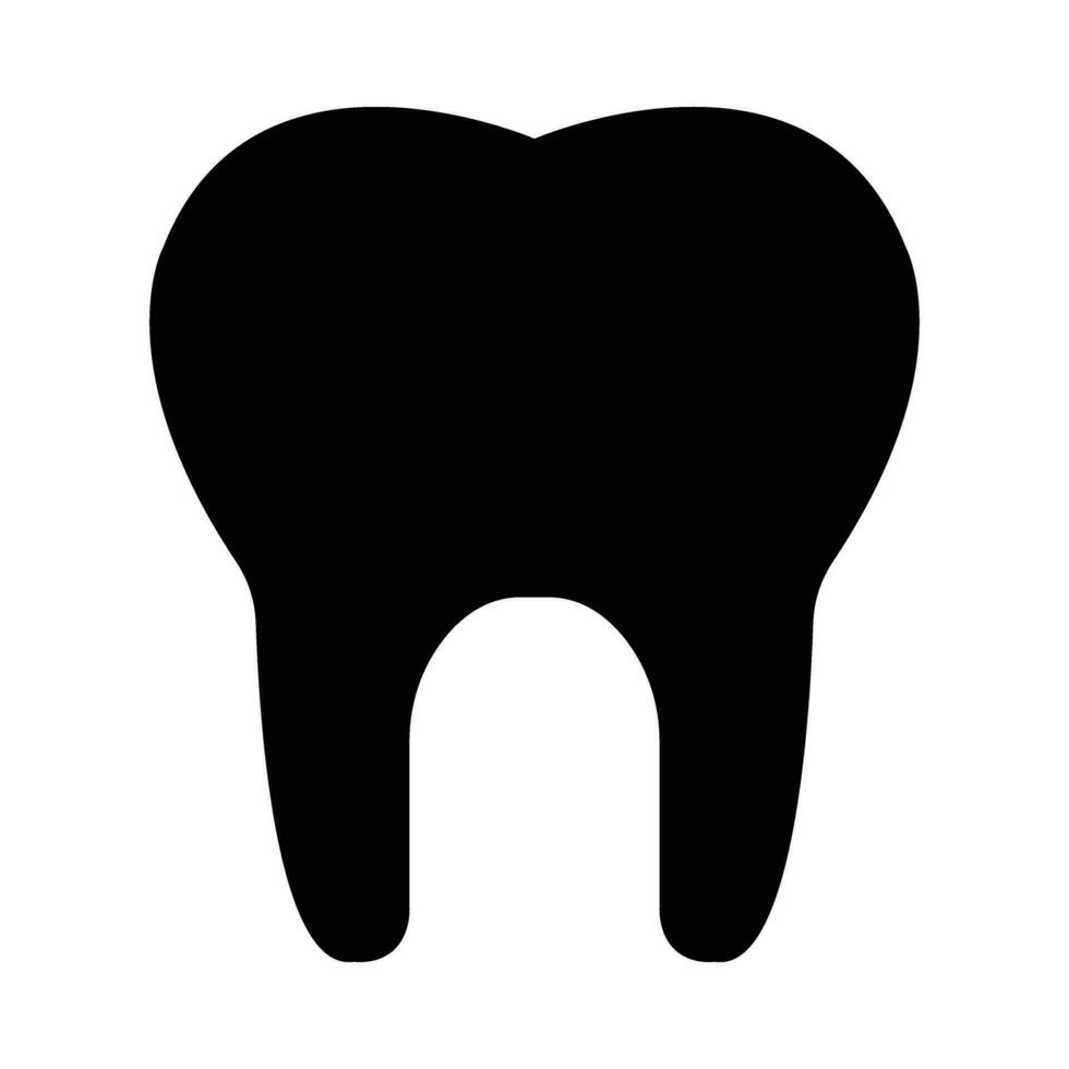 Tooth Vector Glyph Icon For Personal And Commercial Use.