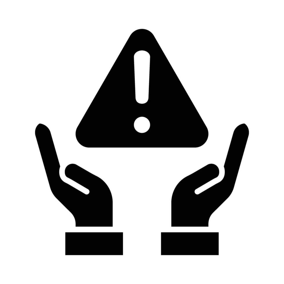 Risk Management Vector Glyph Icon For Personal And Commercial Use.