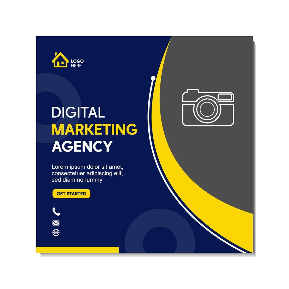 High-Quality Social Media Banner Templates for Digital Business Agents vector