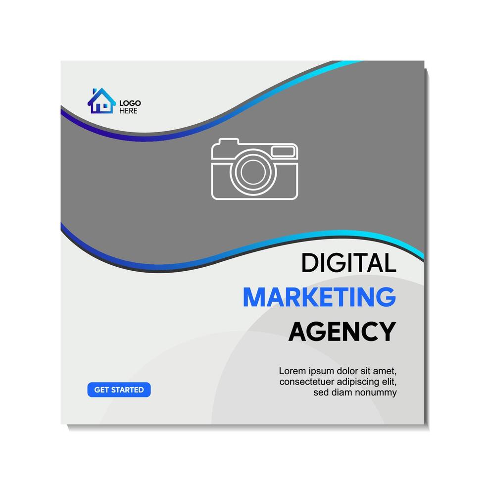 High-Quality Social Media Banner Templates for Digital Business Agents vector