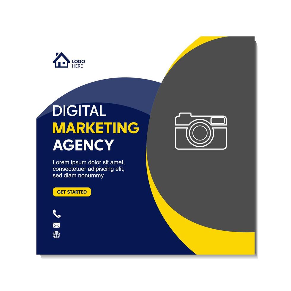 High-Quality Social Media Banner Templates for Digital Business Agents vector