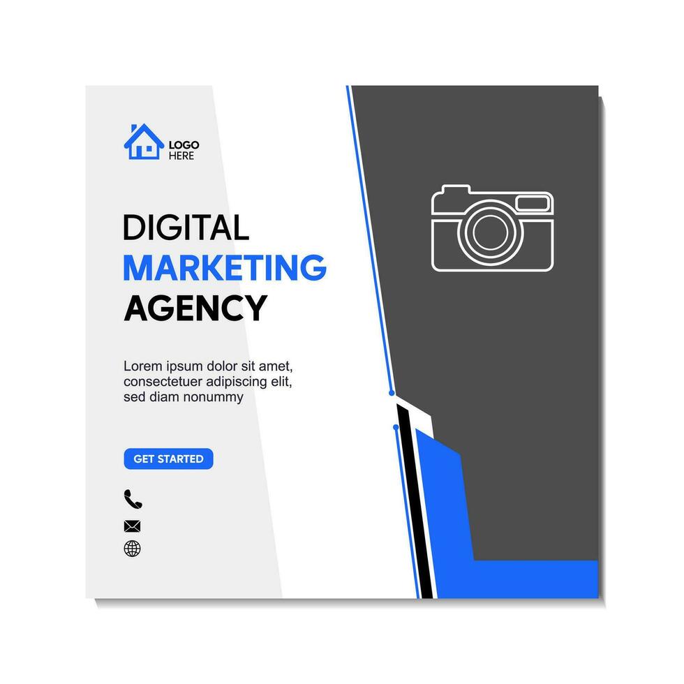 High-Quality Social Media Banner Templates for Digital Business Agents vector