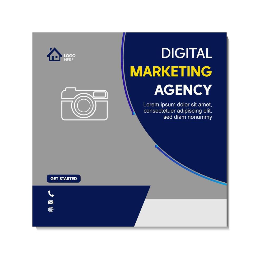 High-Quality Social Media Banner Templates for Digital Business Agents vector