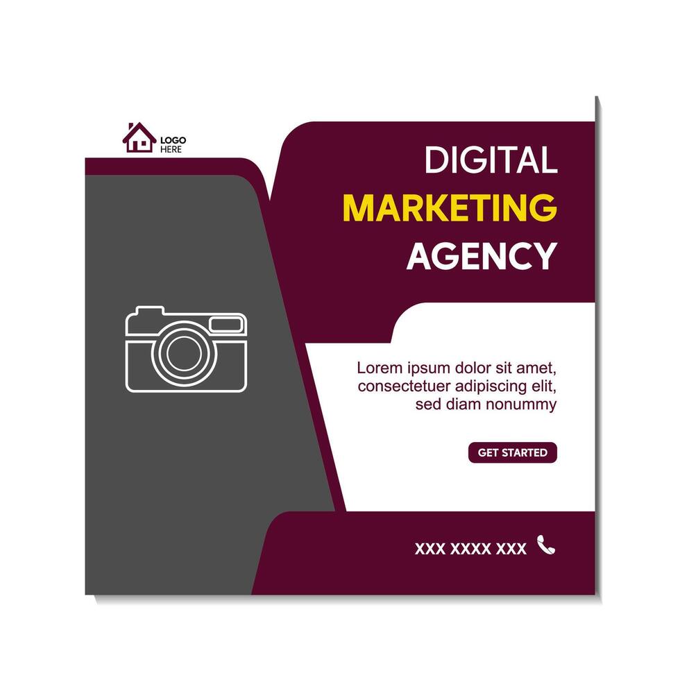 High-Quality Social Media Banner Templates for Digital Business Agents vector