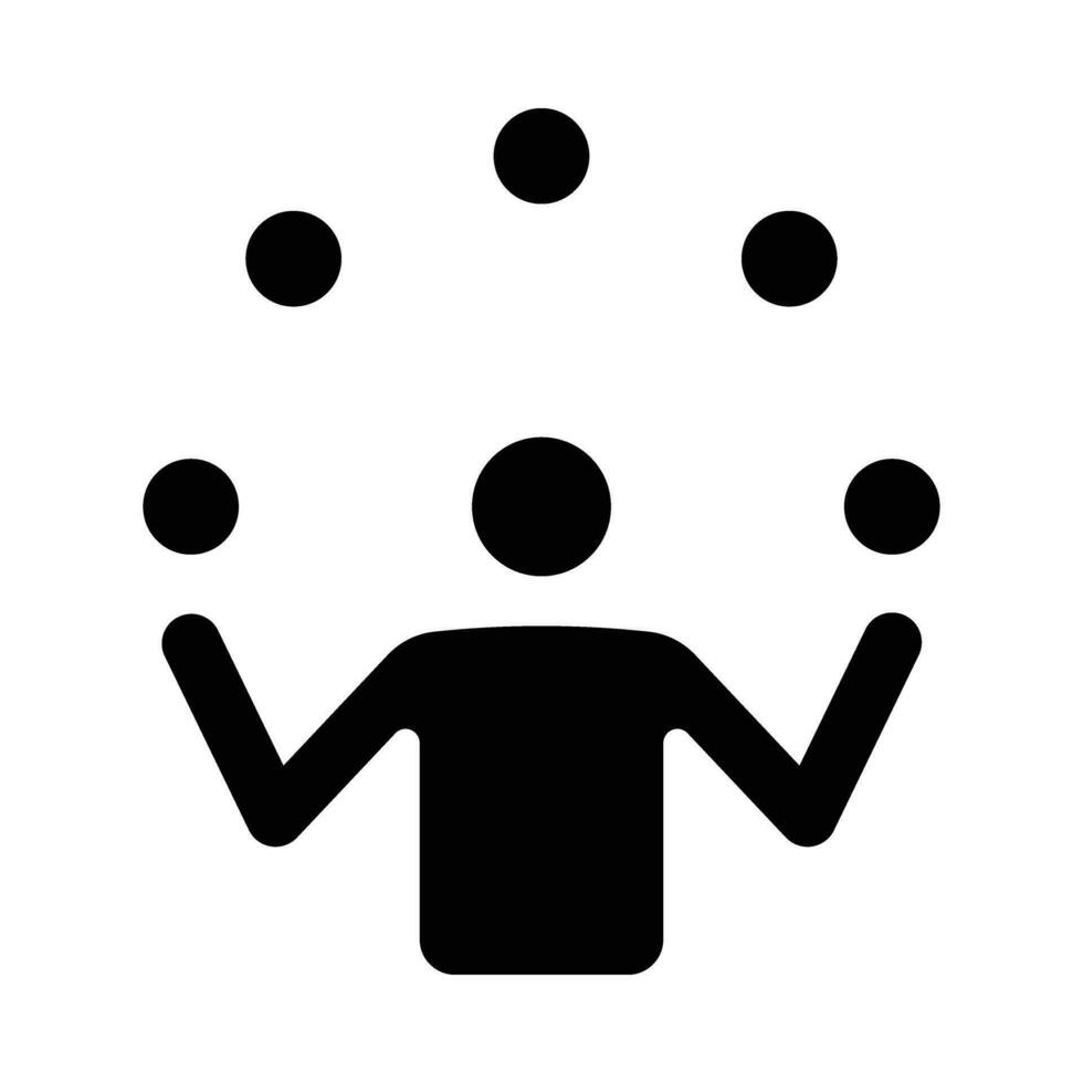 Juggling Ball Vector Glyph Icon For Personal And Commercial Use.