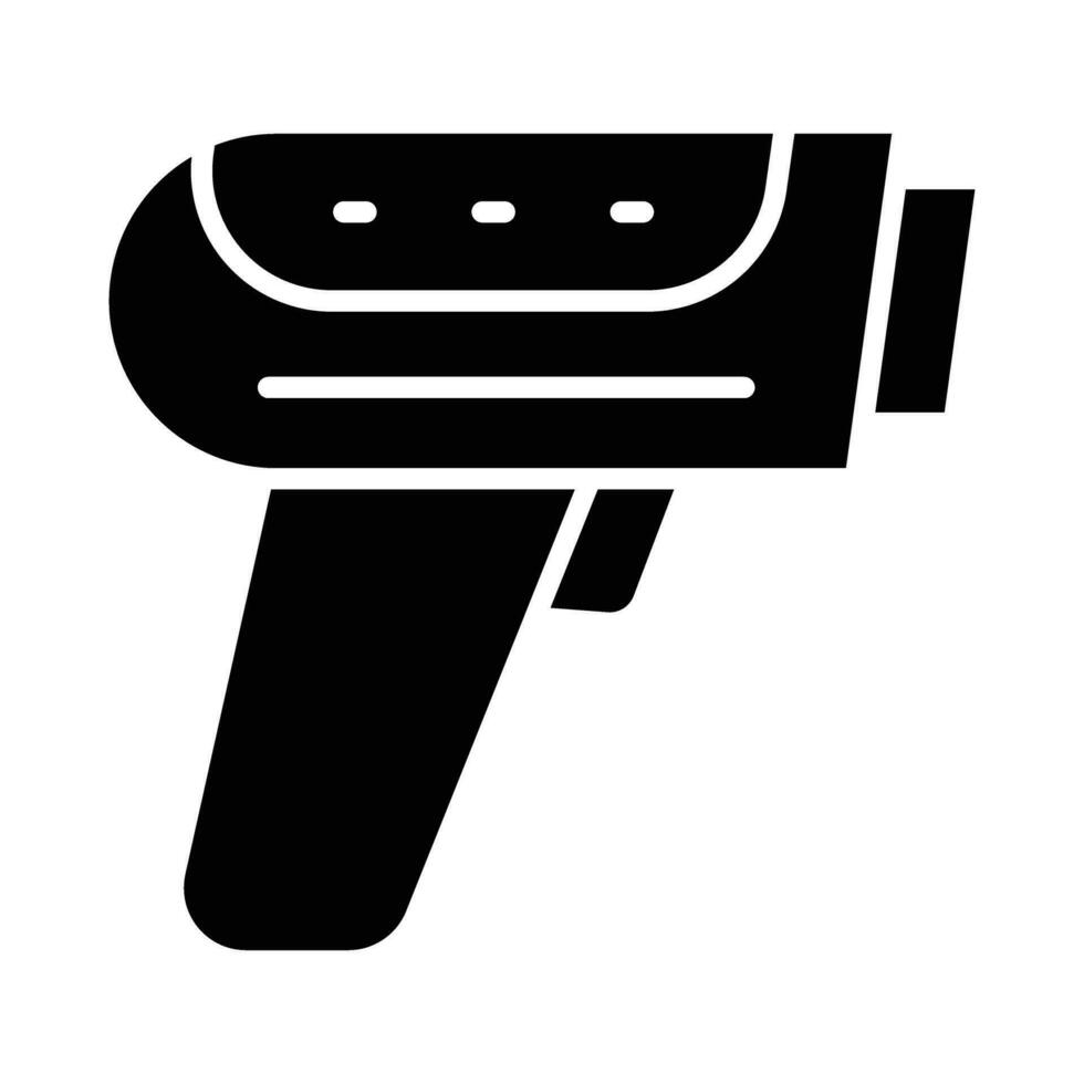 Barcode Scanner Vector Glyph Icon For Personal And Commercial Use.
