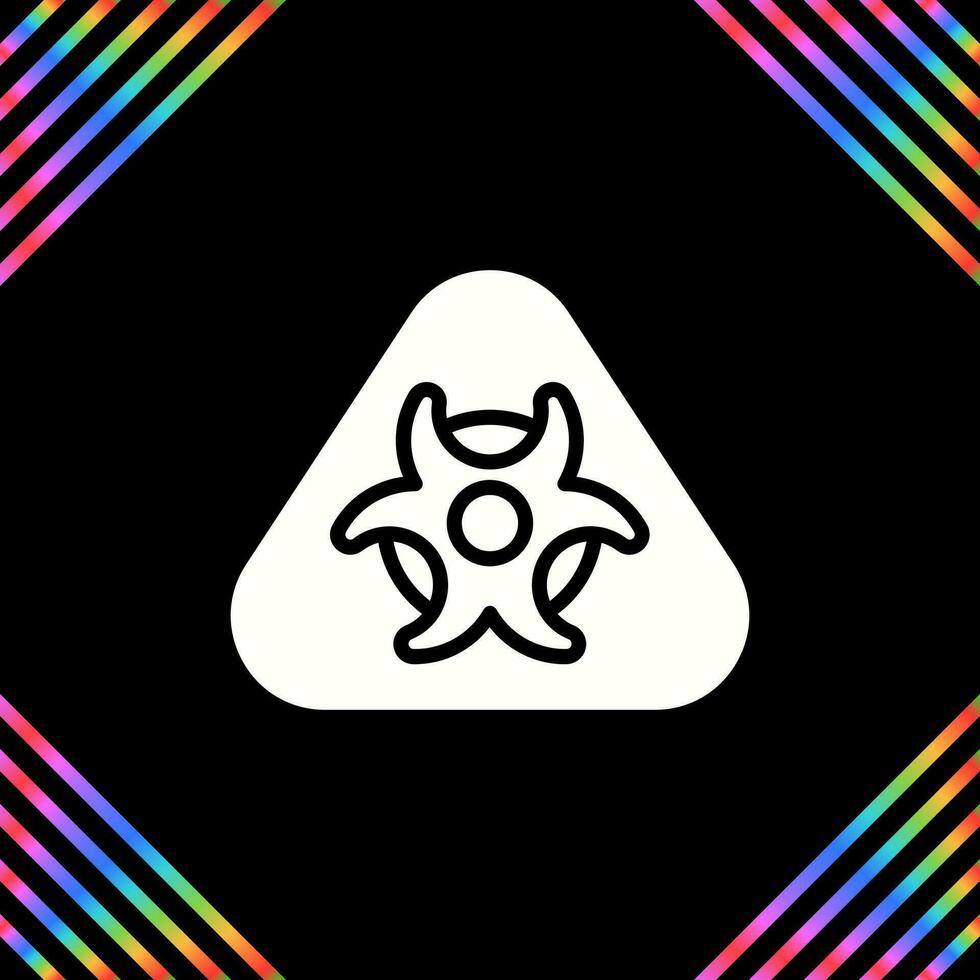 Hazardous materials symbol Vector Icon