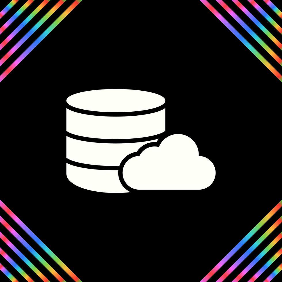 Cloud Database Vector Icon